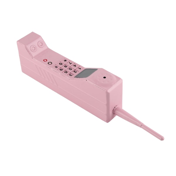 Retro mobiltelefon model Gammeldags mobiltelefon model pynt vintage simulering fotografisk rekvisit til hjemscenen rosa
