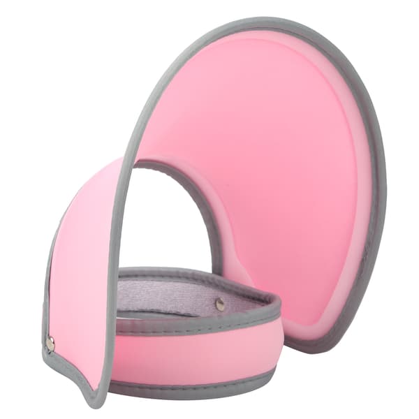 Elastisk strikket stoff pustende golf solhatt 360° rotasjon justerbar UV-beskyttelse lys rosa