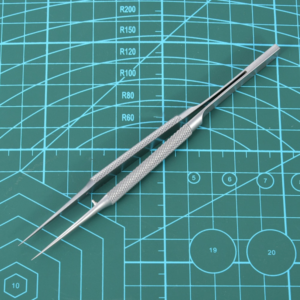 Korjauspinsetit 0,15 mm teräväkärkinen kärki Antimagneettinen laitteisto mikroskoopille Sormenjälki Flyline