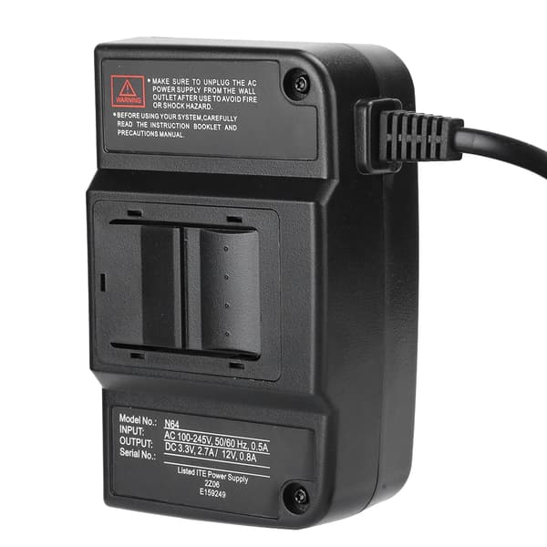 【NX】N64 Strømtransformator AC-adapter Strømforsyning til AV-videokabel til Nintendo 100‑240VEU