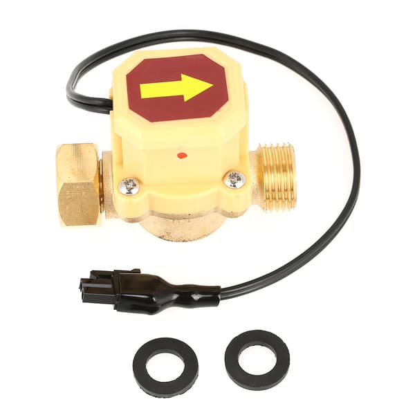 1 st Mässingspump Tryck Vattenflödeskontroll Sensor Switch G1/2 invändig hangänga