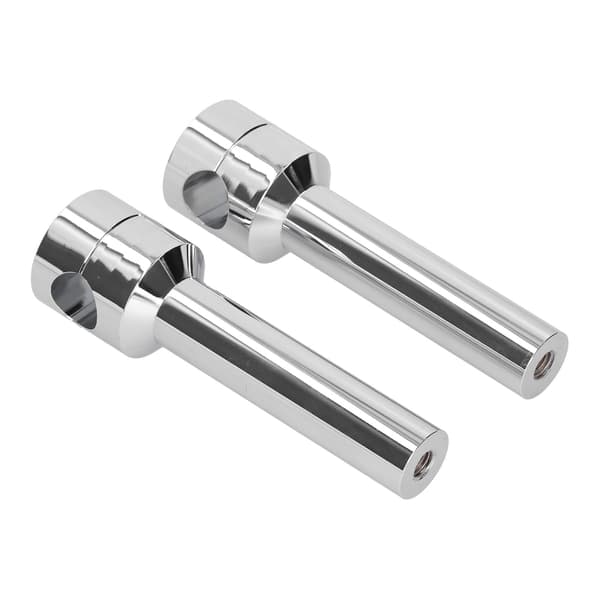 Runde styrefeste Clamp Risers Adapter Universal Kompatibel med 22 mm motorsykkelstang Diameter Krom