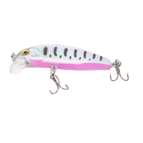 Fiskedrag Mini Deep Diving 3D Ögon Minnow Fiskedrag Crankbaits för Sötvattensfiske 3#