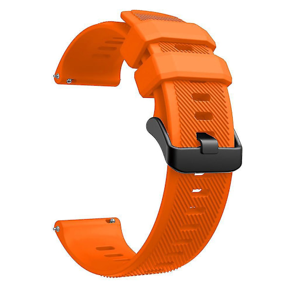 Silicone Replacement Strap for Garmin Venu 2/Vivoactive 4/Forerunner 745 - 22mm Orange Bracelet