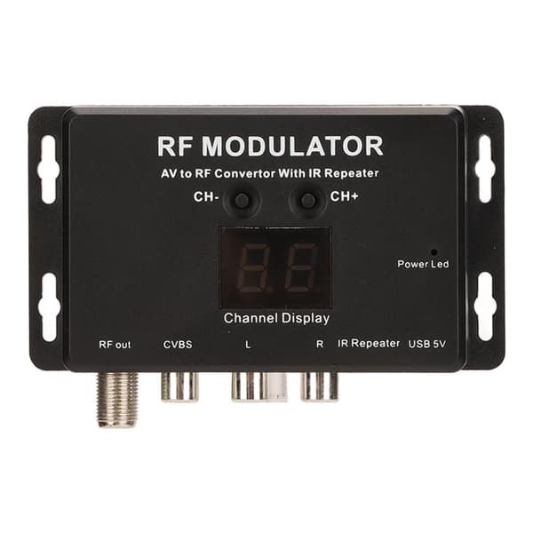 RF Modulator Professionel AV til RF Konverter med IR Repeater til Set Top Box DVR DVD