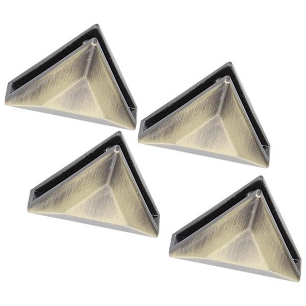 4 sæt metal trekant knapper gør-det-selv jeans Bagage Dekoration Spænde Tilbehør Bronze B01-51-52063