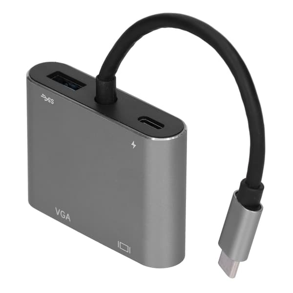 【NX】Dokkingstasjon 4 i 1 Multi Port High-Definition Multimedia Interface Adapter Konverter Kompatibel med dataoverføring