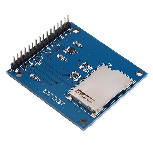 1,8 tommer TFT Seriel LCD-farveskærmmodul med PCB SD-stik kompatibel med 1602-interface