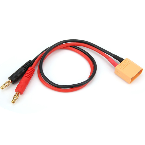 30 cm XT90 hankontakt till 4 mm bananplugg 14AWG adapterkabel för B6 LiPo batteriladdare