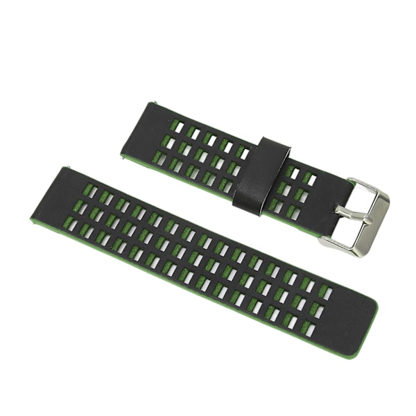 Læderrem kompatibel med Realme Watch 2 Udskiftning 22 mm urrem Armbånd Sort Grøn