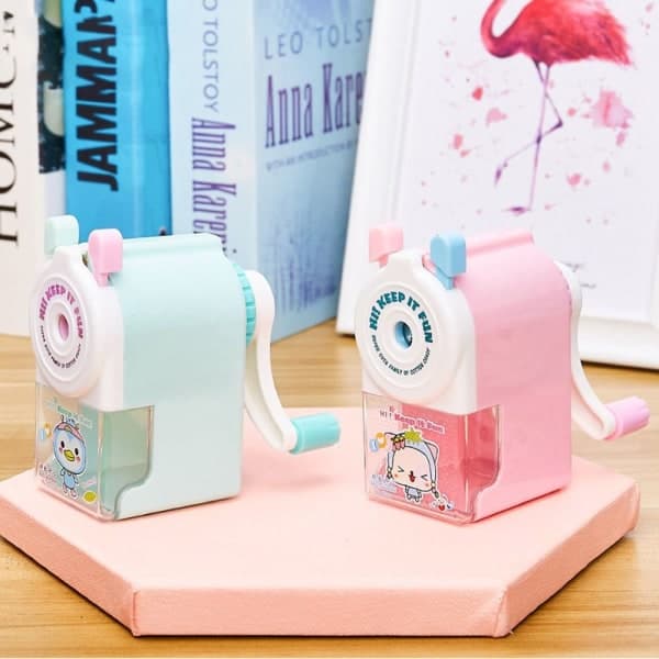 Pencil Sharpener Automatically Enters Lead PINK Pink