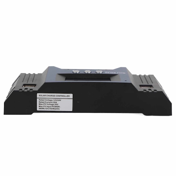 12V 24V Solar Charge Controller Regulator 4 USB-portar 5V 2.5A Parameter Justerbar LCD-skärm för husbil hemmabåt 30A