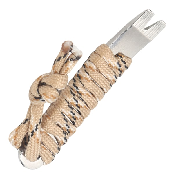 Rostfritt stål Pocket Pry Bar med Paracord MultiPurpose Mini Crowbar Vevskrapa (kamouflage)