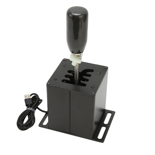 USB Simulator Shifter 6 Plus R Racing H-Gear med kulfibergreb til Logitech G29 G27 G25 G920 til T300RS GT Sort