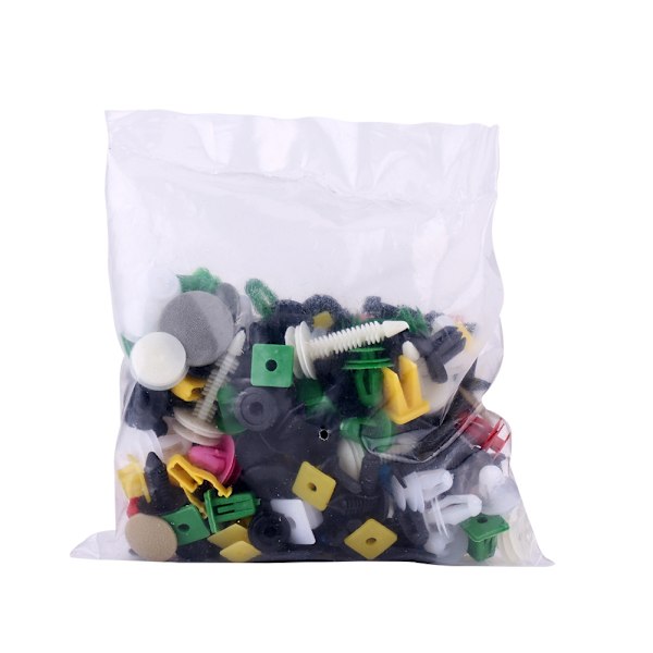 200 st diverse plast bildörr trim Clip Stötfångare Fästelement Hållare Nit Push Pin Kit