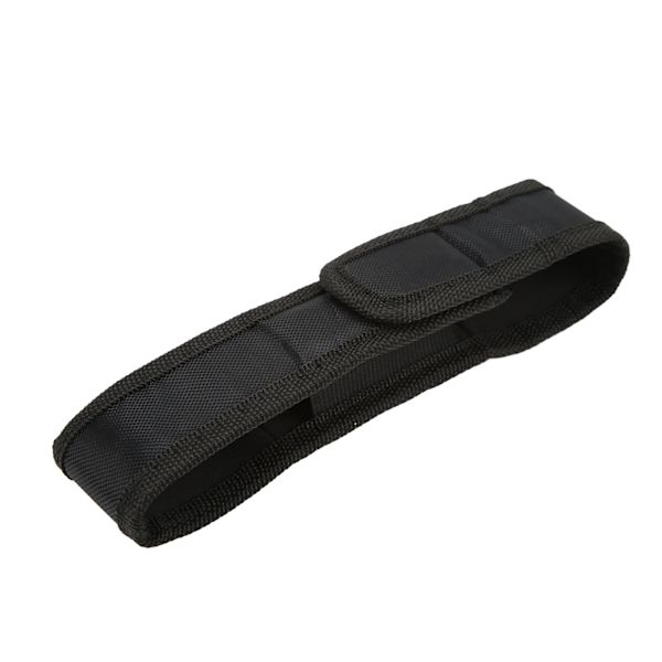 Ficklampa Molle Pouch hölster Nylonhållare flexibel justering för 5,9-7,9 tum elektrisk ficklampa utomhusbruk