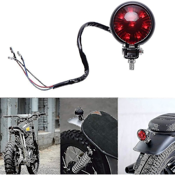 12V Röd LED Bakbromsljus för Street Bike