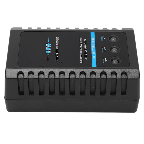 B3 Balancerlader 20W Automatisk Afbrydelse 2s 3s Batteri Balancerlader 100‑240V