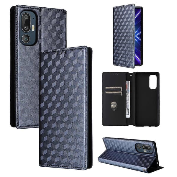 Telefoncover til HTC U24 Pro 5G Læderetui Blue HTC U24 Pro 5G