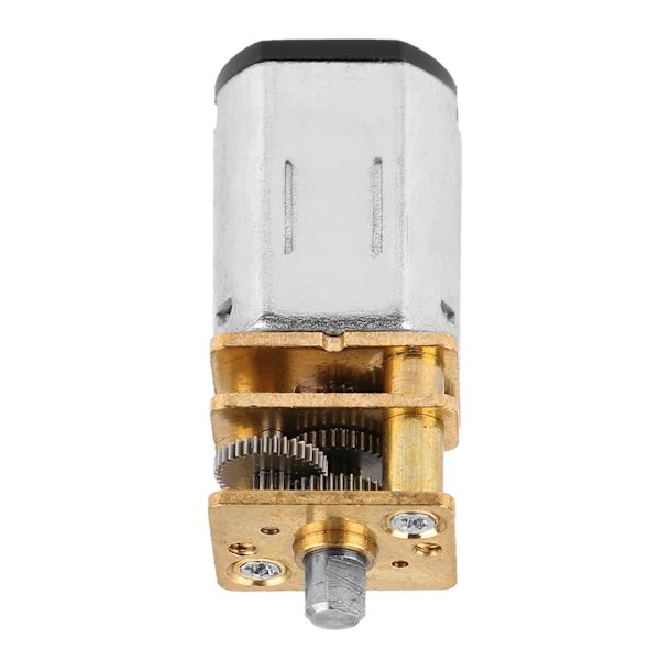 Minimetall DC -hidasnopeusmoottori kuparivaihteella DIY-robotmalleille 3-6V
