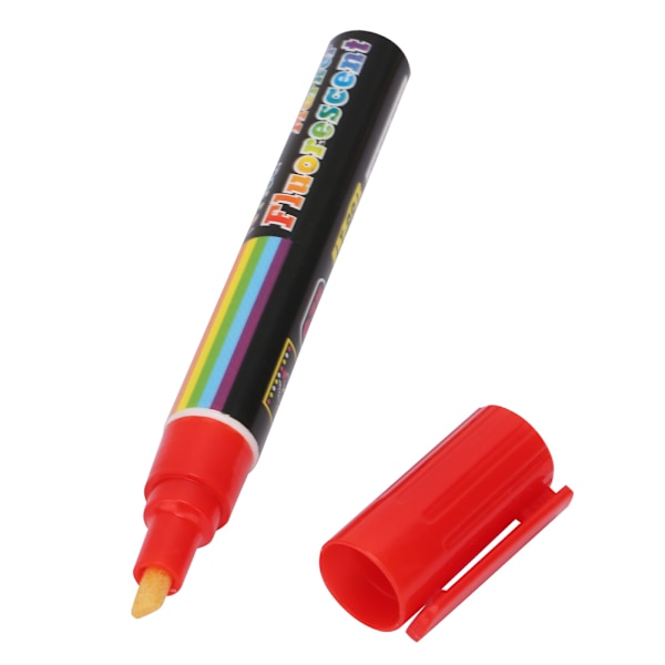 Högkvalitativ Plast Bee Queen Marker Pen Mark Paint Tool Biskötselverktyg 8 färger (röd)