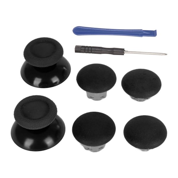 Thumb Grip 8 i 1 multifunktionell 3D-fjärravkänning tumstickslock med 2 st Thumb Stick Base för PS5 Controller Black
