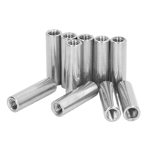 10 kpl sisäkkierteinen liitäntämutteri M8 X 1,25 12 L40 mm pyöreä muoto liitäntämutteri Sarja liitäntää varten