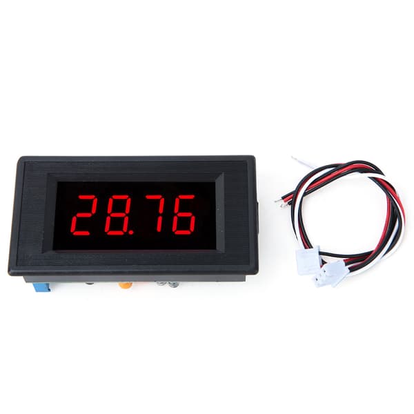 5135A DC5V DC-voltmeter med høj præcision Digital panelmåler med rød LED (DC50mV/DC100mV/DC200mV)