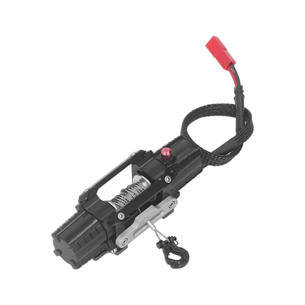 RC-vinssi Alumiiniseosähköinen kaksimoottorinen simuloitu vinssi Axial SCX10 90046 D90 1/10 RC-autolle 6-8V Musta