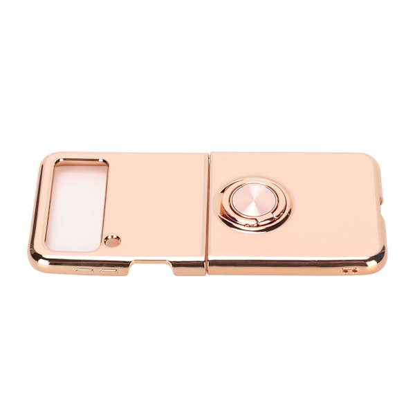 Smartphone Skyddsfodral Magnetiskt telefonskydd för bil med 360 graders rotation Finger Loop Stand för Z Flip 3 ljusrosa