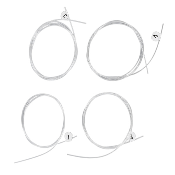 4st Ukulele String Nylon Transparent Varm Timbre Professionell Instrument String Set