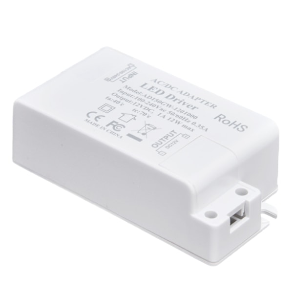 LED-ajurivirtamuuntaja LED-ajurivirta AC100‑240V/0,35A DC12V/1A 12W G4 MR11 MR16