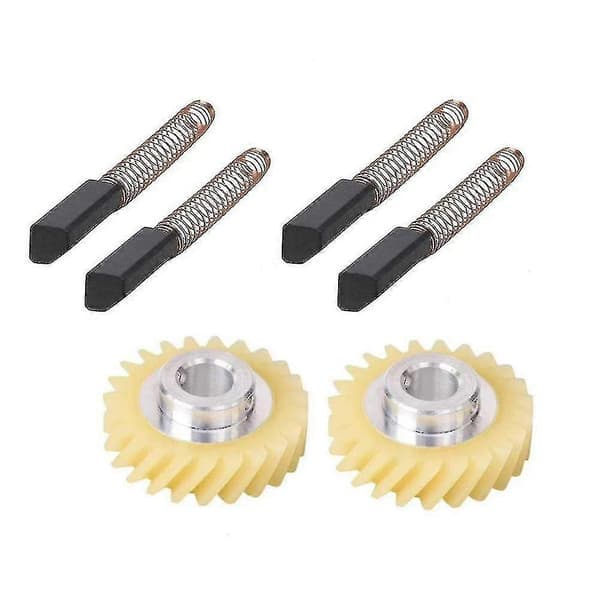 Snäckväxel för KitchenAid-stativ och 2 par motorborstar