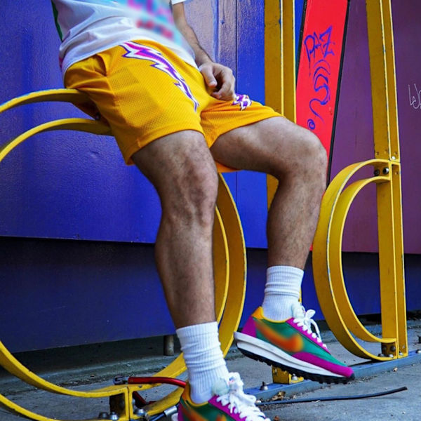 Meshshorts för män Andas träningsbyxor i mesh Gymträningsträningsshorts Casual Fashion Shorts med fickor