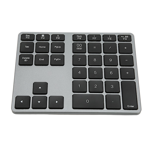 Trådløst nummertastatur 35 taster saks-switch BT5.0 aluminiumlegeringshus Numerisk tastatur til stationær bærbar tablet