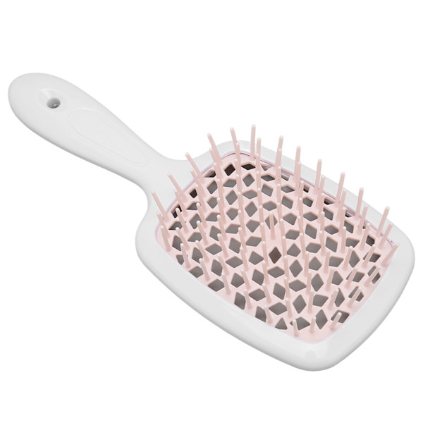 Detangler Hårbørste Massage Ventileret Hurtig Tørring Curl Kam til krøllet vådt tørt hår Rosa