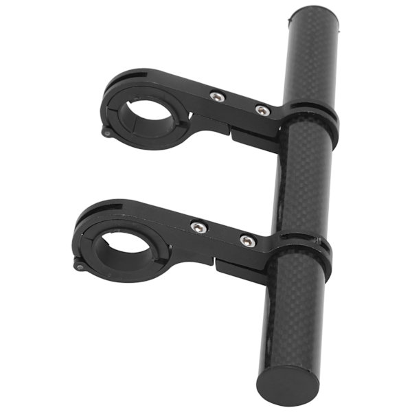 20CM Carbonrørs Cykelstyre Forlængerbeslag Montering Cykel Forlygte Montering Stang Stativ Sort 20CM