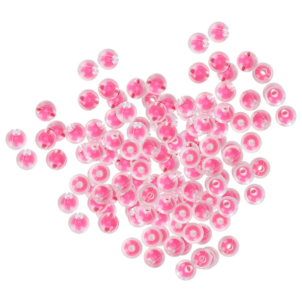 Harts Resin DIY Handgjorda Smyckestillbehör Armbandsmaterial Tillbehör 8mm MGlossig Rosröd