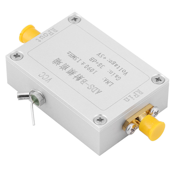 ADS-B 1090MHz RF Frontend Radiofrekvens lavstøjforstærker 38dB Gain LNA