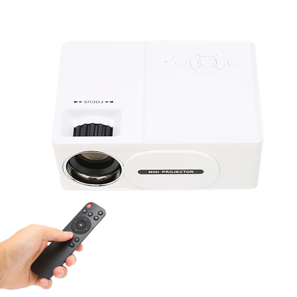 Projektor 1080P Full HD Monitoiminen Moniyhteensopiva Koti Mini Mini Multimedia Projektor 110-240VEU-liitäntä