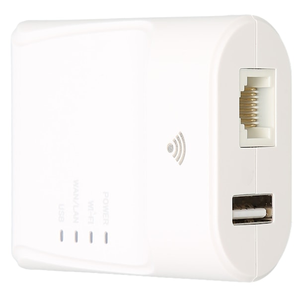 Langaton USB-tulostinpalvelin 10/100 Mbps Adaptiivinen 480 Mbps siirto Pieni koko Nopea Internet-tulostinpalvelin 100‑240V US-pistoke