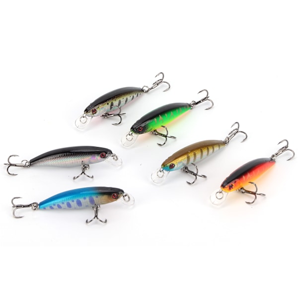 Minnow Fiske Lokkemiddel Topwater Hard Bait Wobbler Jig Bait Karp Stripet Bass Fiske SwimBait