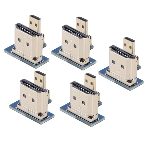 5st Micro för HDMI till High Definition Multimedia Interface Konverter Adapter Kontakt Passar Raspberry Pi 4B