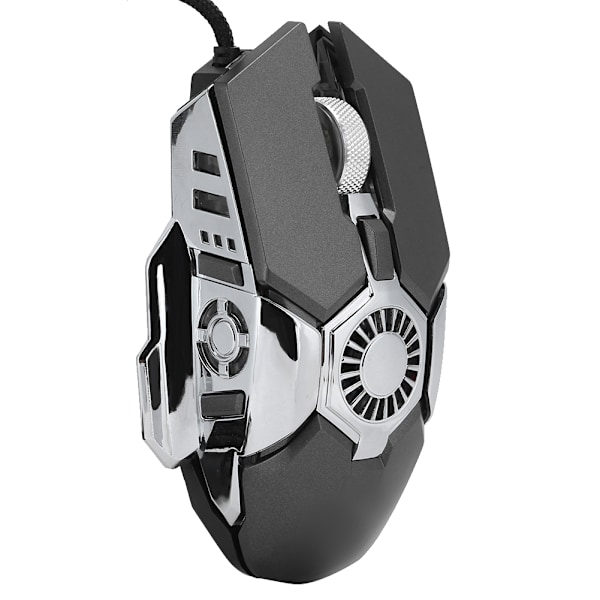 Datormus RGB Gaming 6-knapper kablet gamermus til bærbar stationær PC med FanGray