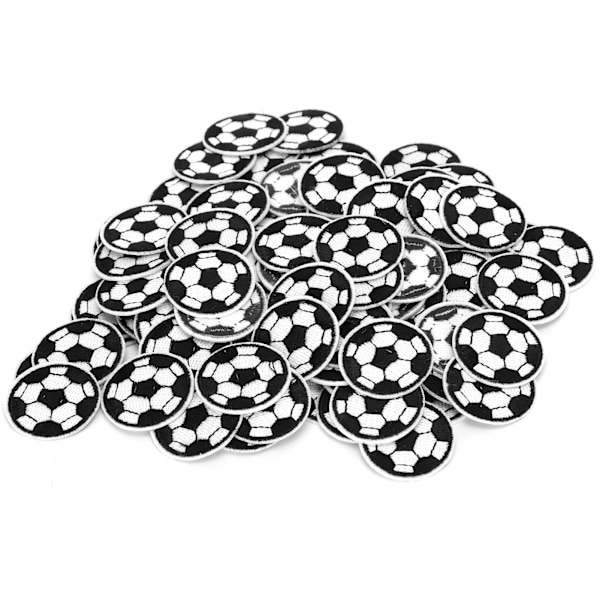 100 kpl Jalkapallo Kirjontamerkit DIY Vaatteiden Koristelu Jalkapallo Kangastarrat 3cm