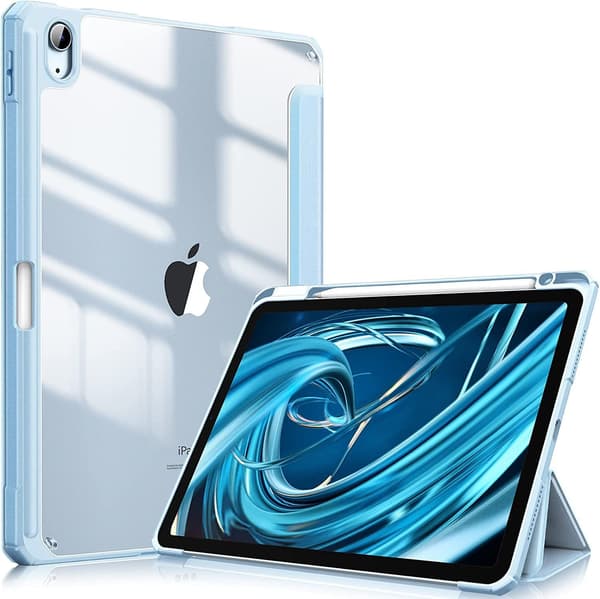 Stilig etui til iPad mini 6 2022 Hvit Isblå Penn