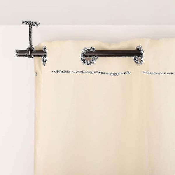 Takmonterte gardinstangfester, kraftige takfester kompatible med 2,5 cm gardinstangfester (sett)