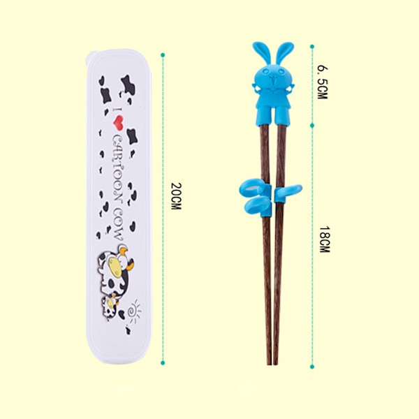 1 par Träpinnar för barn Tecknade ätpinnar för barn Lär sig Lätt att använda Träningspinnar för Barn