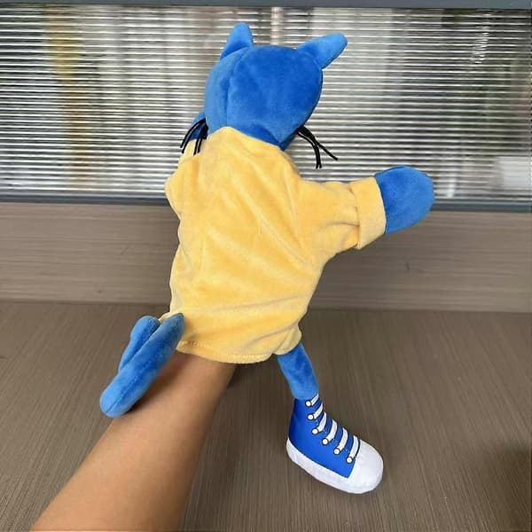 Pete The Cat Pehmolelut Pehmonukke Lasten lahjat _b Hand puppet
