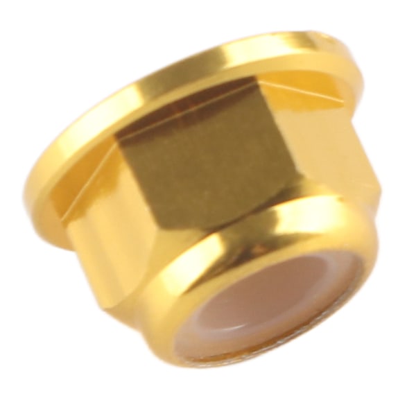 Anodiserte M4 Nyloninnsatser Selvsikrende Muttere Hex-Låsemutter Aluminiumlegering 10 stk Sett
